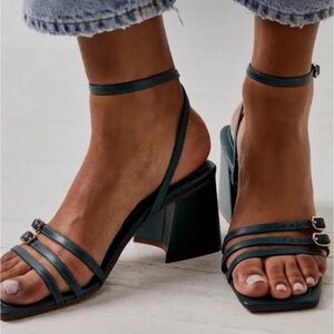 Free People Niki Strappy Sandal Heel NWOT